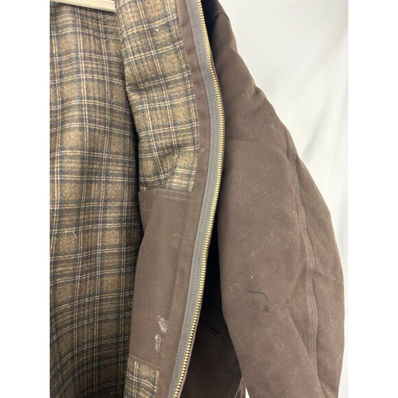 Vintage Carhartt Detroit Jacket Flannel Lined 2XL J200DKB Dark Brown Union Labor - Picture 14 of 16